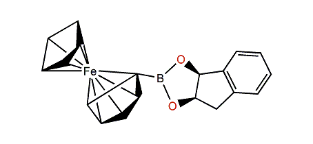 cis-Indane-1,2-diol ferrocenylboronate